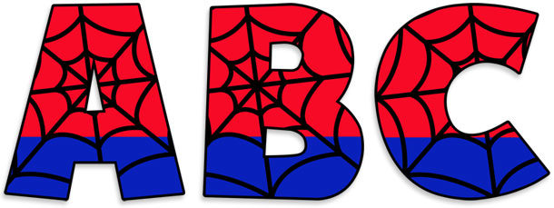 Spider Man Inspired Alphabet
